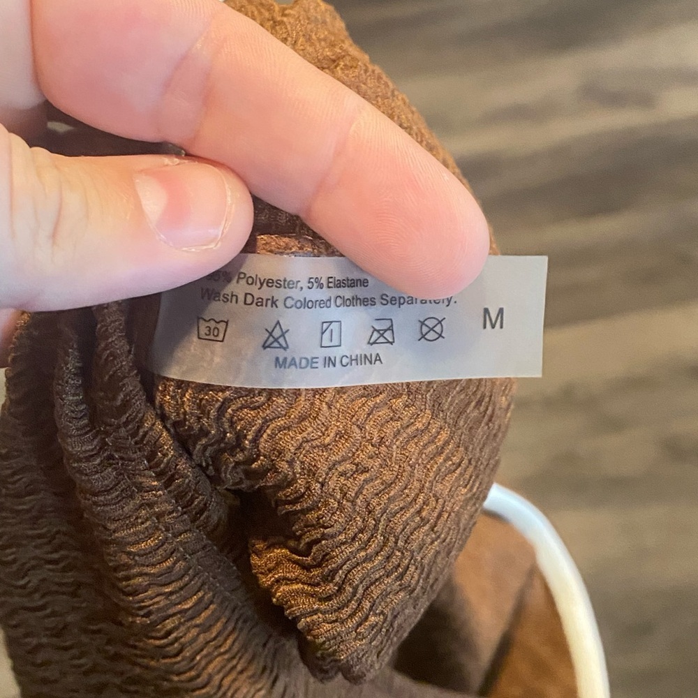 SHEIN Brown Starfish One Piece - Medium NWOT - Picture 4 of 4